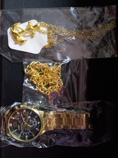 Watch + (necklace) for Men